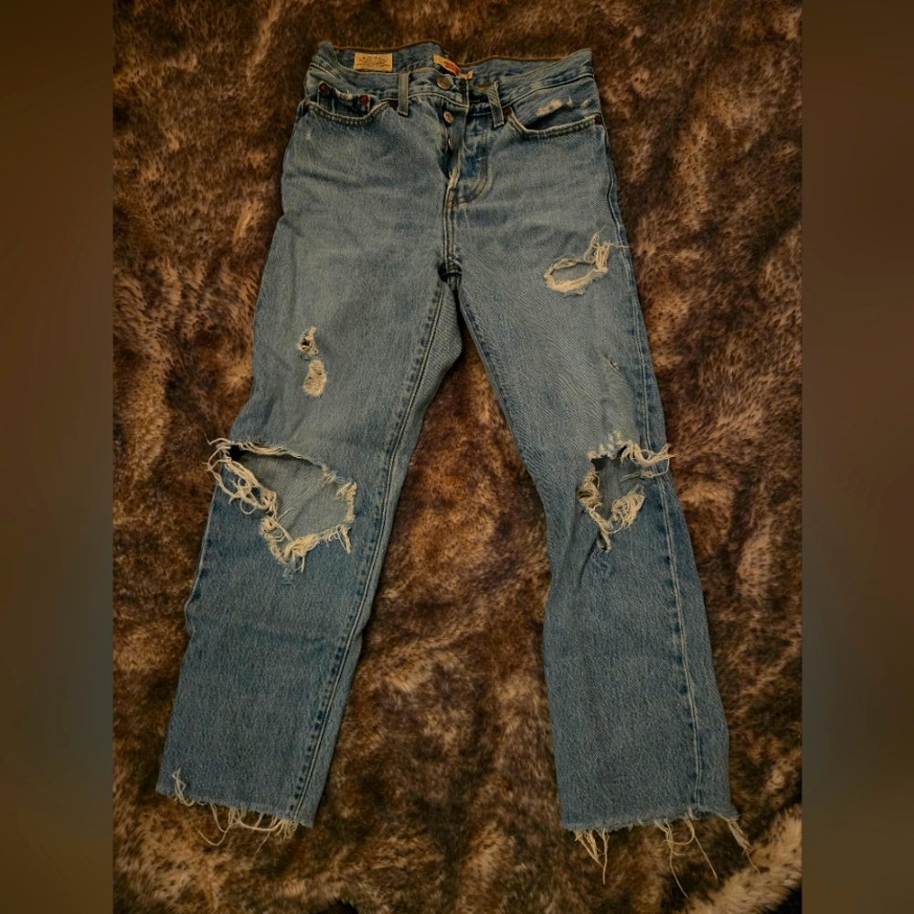 Wedgie Straight size 25 cropped